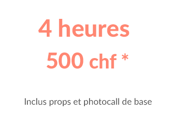 Location WOOP WOOP la borne à GIF by Easy photo 4 heures de location props et photocall de base. Genève Suisse