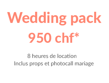 Location WOOP WOOP la borne à GIF by Easy photo avec le wedding pack 950 ch 8heures de location props et photocall mariage. Genève Suisse